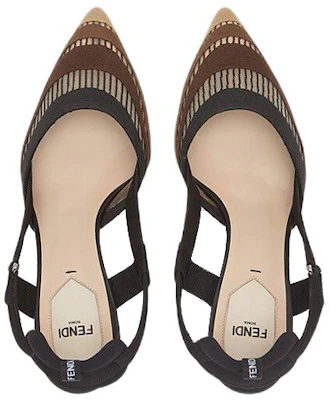 (W) Fendi Colibri 'Zapato de Tacón Negro de Malla con Punta Afilada' 8J8132AE7ZF1EB9 Lookbook (W) Fendi Colibri 'Zapato de Tacón Negro de Malla con Punta Afilada' 8J8132AE7ZF1EB9