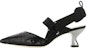 (Women) Fendi Colibri 'Black Slingback Heels' 8J7008ABOFF0ABB