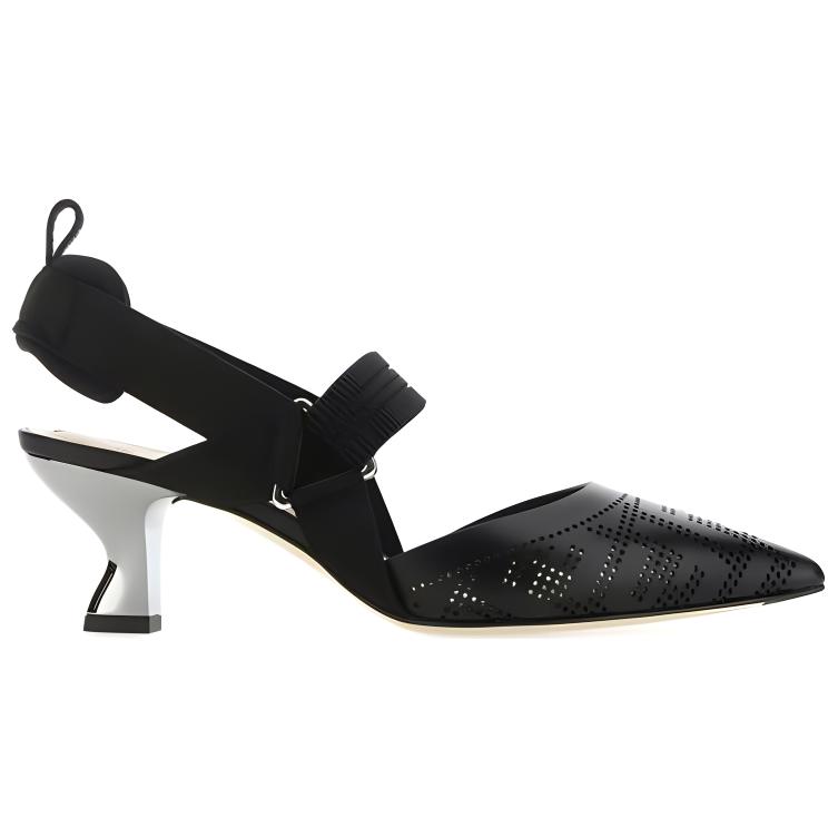 Order FENDI Colibri 簡約休閒露跟高筒鞋 女款 黑色