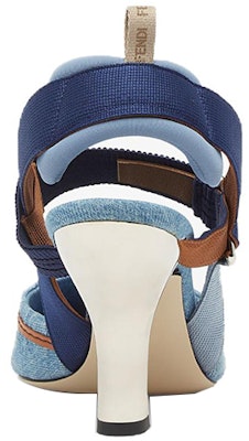 (Women) Fendi Colibri 'Blue Embroidered Slingback' High Heels 8.5cm 8J8143AO0EF1KOO Shop (Women) Fendi Colibri 'Blue Embroidered Slingback' High Heels 8.5cm 8J8143AO0EF1KOO