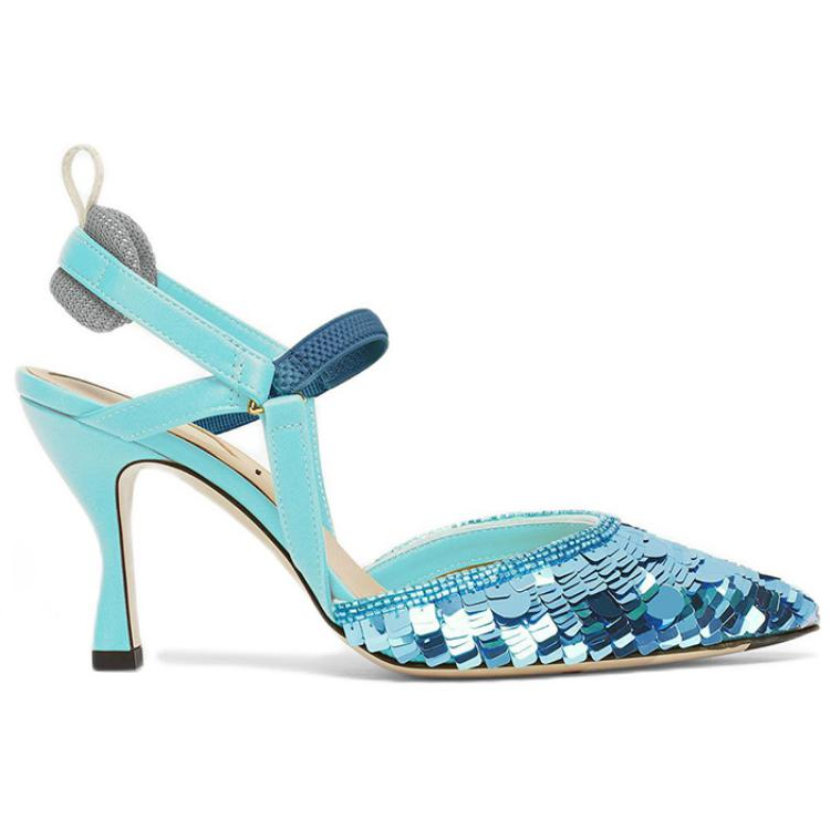 Order (W) Fendi Colibri ''Blu Slingback a Punta'' Tacchi Stiletto 8.5cm 8J8363ALIWF1JFK