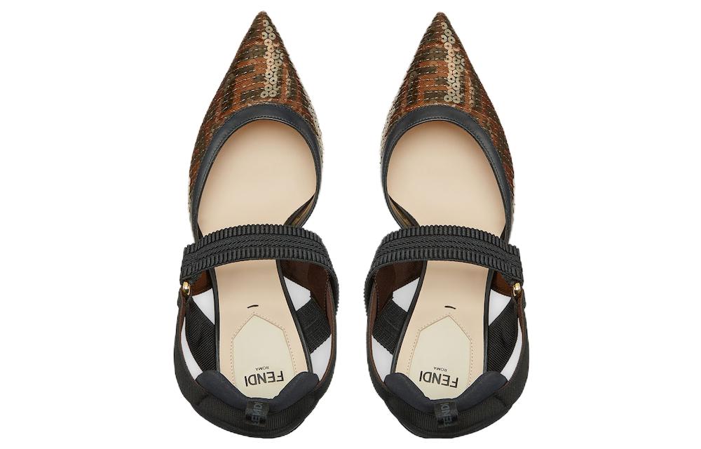 Lookbook (W) Fendi Colibri 'Tumit Runcing Coklat Stiletto' 8J8459-AOME-F1MEG