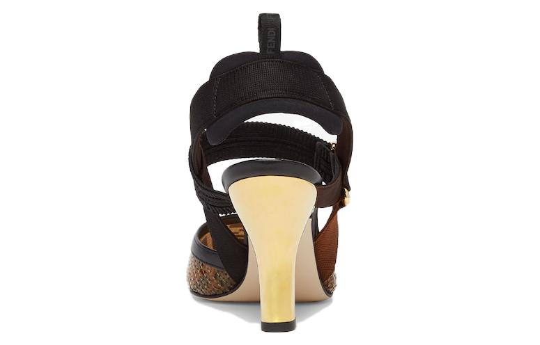 Shop (W) Fendi Colibri 'Tumit Runcing Coklat Stiletto' 8J8459-AOME-F1MEG