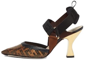 (Women) Fendi Colibri 'Brown Pointed-Toe Stiletto Heels' 8J8459-AOME-F1MEG (Women) Fendi Colibri 'Brown Pointed-Toe Stiletto Heels' 8J8459-AOME-F1MEG