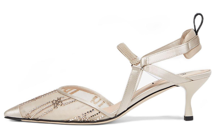 (W) Fendi Colibri 'Embellished Mesh Fashion Sandal - Lotus Pink'