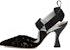 (Women) Fendi Colibri 'Mesh FF Logo Slingback Heels - Black' 8J8194AGEGF0MQ0