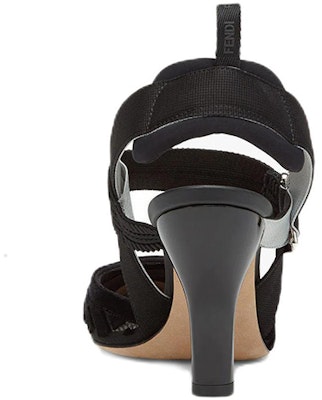 (Women) Fendi Colibri 'Mesh FF Logo Slingback Heels - Black' 8J8194AGEGF0MQ0 Shop (Women) Fendi Colibri 'Mesh FF Logo Slingback Heels - Black' 8J8194AGEGF0MQ0