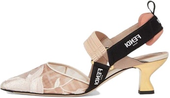 (Women) Fendi Colibri 'Pink Mesh Slingback Pumps' 8J8144AN7HF1KNV (Women) Fendi Colibri 'Pink Mesh Slingback Pumps' 8J8144AN7HF1KNV