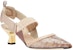 (W) Fendi Colibri 'Slingback Bordir Labuci Merah Jambu' 8J8460AOMEF1MEE