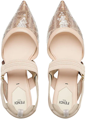 (W) Fendi Colibri ''Rosa Pailletten Stickerei Slingback'' 8J8460AOMEF1MEE Lookbook (W) Fendi Colibri ''Rosa Pailletten Stickerei Slingback'' 8J8460AOMEF1MEE