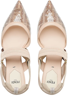 (Women) Fendi Colibri 'Pink Sequin Embroidery Slingback' 8J8460AOMEF1MEE Lookbook (Women) Fendi Colibri 'Pink Sequin Embroidery Slingback' 8J8460AOMEF1MEE