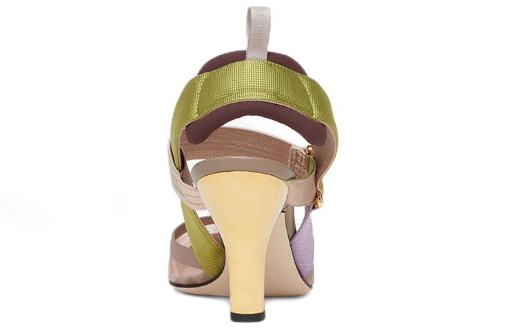 Shop (W) Fendi Colibri ''Poeder Groene Mesh Slingback Hakken'' 8J6851AJZ3F1JFL