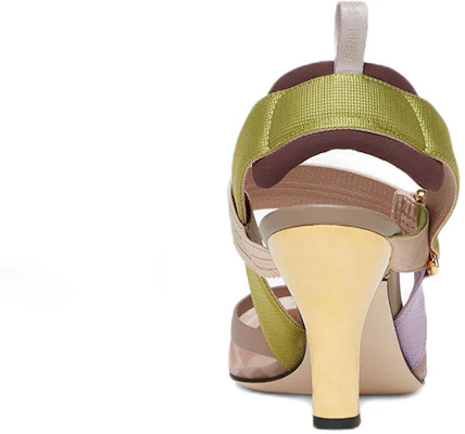(W) Fendi Colibri ''Poeder Groene Mesh Slingback Hakken'' 8J6851AJZ3F1JFL Shop (W) Fendi Colibri ''Poeder Groene Mesh Slingback Hakken'' 8J6851AJZ3F1JFL