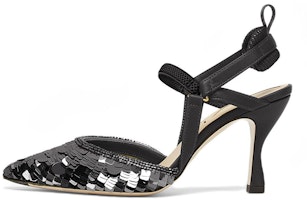 (Women) Fendi Colibri Heels 'Black Sequin Slingback' 8J8363ALIWF0MQ0 (Women) Fendi Colibri Heels 'Black Sequin Slingback' 8J8363ALIWF0MQ0