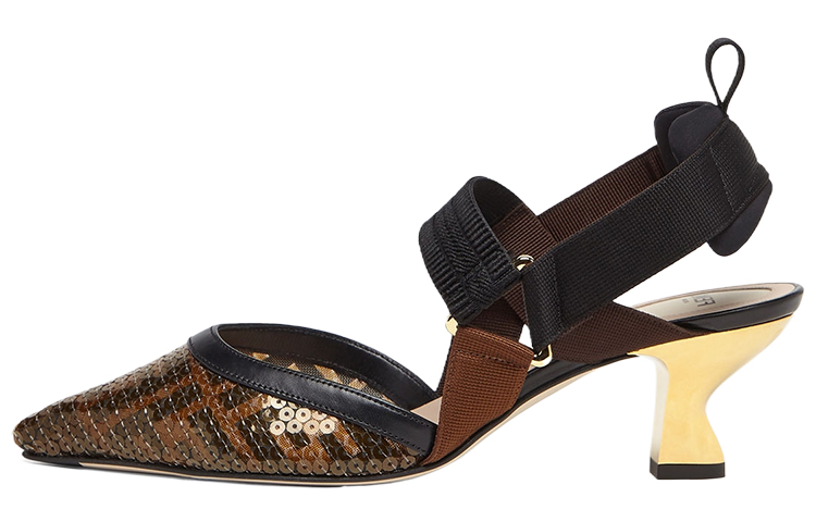 (Women) Fendi Colibri High Heels 'Brown Black' 8J8460AOMEF1MEG