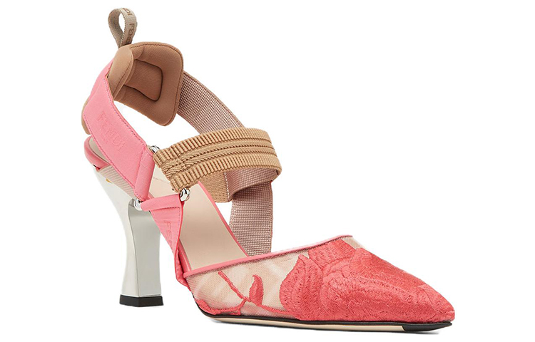 (W) Fendi Colibri High Heels 'Floral Embroidery Pink' 圖 3