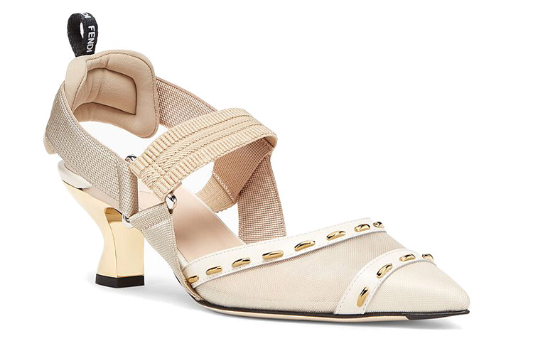 (W) Fendi Colibri High Heels 'Metallic Stitching Mesh Pink' 圖 2