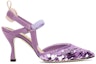 Order (W) Fendi Colibri Tumit Tinggi 'Purple Sequin Slingback' 8J8363ALIWF1JFI
