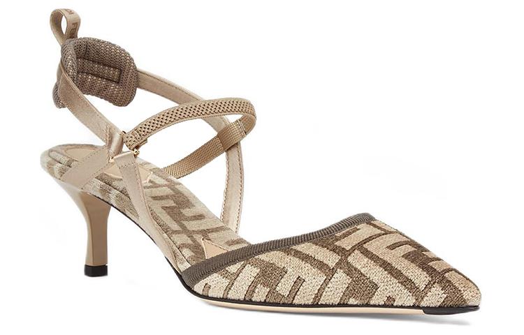 Lookbook (W) Fendi Colibri Lite 55 ''Sandale Chenille Mode - Marron Clair'' 8J8362AKXYF1IEI