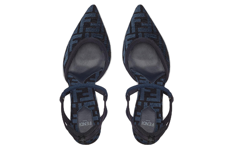 Shop (W) Fendi Colibri Lite 55 ''Sandales de Mode Chenille - Bleu'' 8J8362AKXYF1IEH