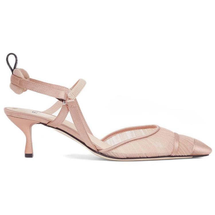 Order (W) Fendi Colibri Lite 'Sandalias de Tiras en Malla y Satén Rosa' 8J8006AC87F1BP6