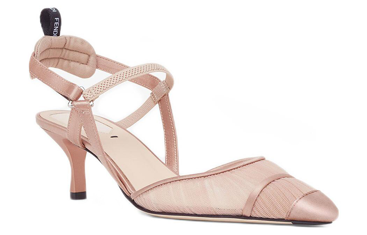 Lookbook (W) Fendi Colibri Lite 'Sandalias de Tiras en Malla y Satén Rosa' 8J8006AC87F1BP6