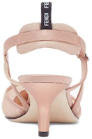 Purchase FENDI 芬迪 Colibri Lite 網眼布和緞面露跟涼鞋 女款 粉色