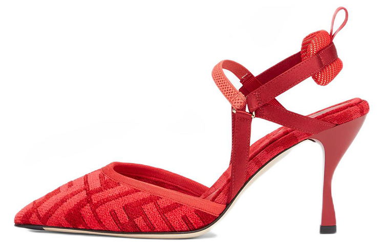 (W) Fendi Colibri Lite 'Red FF Chenille'