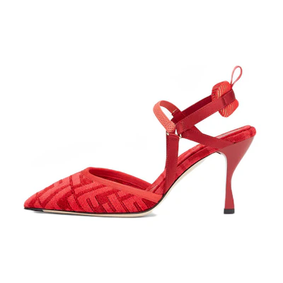 (W) Fendi Colibri Lite 'Red FF Chenille'