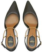 Lookbook (W) Fendi Colibri Lite Hitam 8.5cm 'Mesh Chain Strap Stiletto' 8J8446AOMMF0ABB