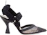 (W) Fendi Colibri Slingback Tinggi 'Hitam' 8J6851A8UGF0MQ0