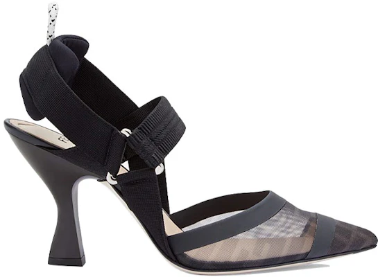 (W) Fendi Colibri Slingback Talons Hauts ''Noir'' 8J6851A8UGF0MQ0 Order (W) Fendi Colibri Slingback Talons Hauts ''Noir'' 8J6851A8UGF0MQ0