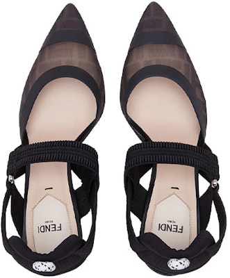 (W) Fendi Colibri Slingback Tinggi 'Hitam' 8J6851A8UGF0MQ0 Shop (W) Fendi Colibri Slingback Tinggi 'Hitam' 8J6851A8UGF0MQ0