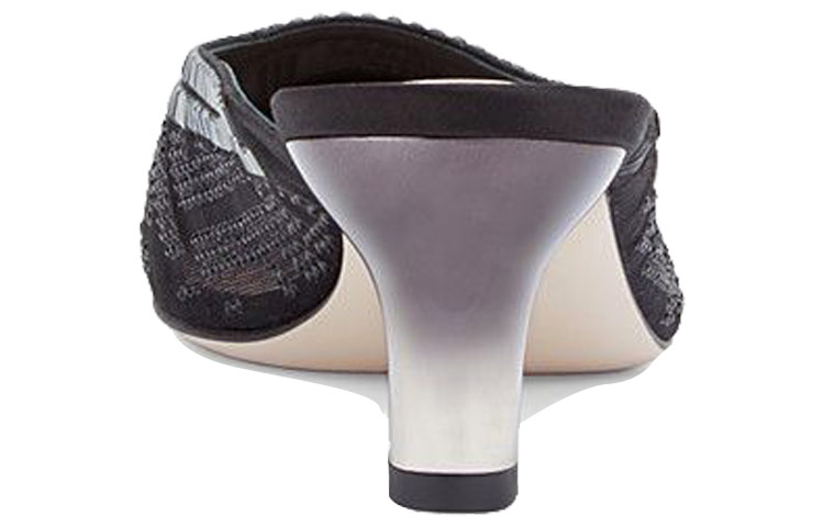 (W) Fendi Colibri Slipper 'Black Mesh Leather CMFT Fashion' 圖 4
