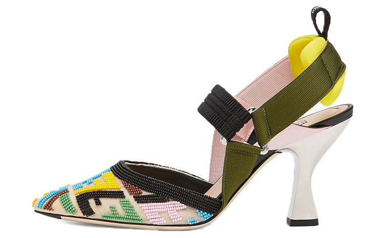 (W) Fendi Colored High-Top Sneaker 'Fashion Casual'