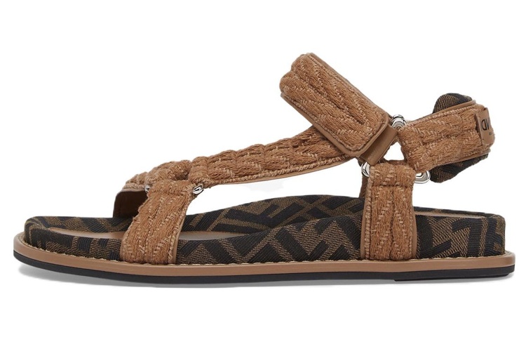Buy (W) Sandali Fendi a Fascia Incrociata ''Marrone'' 8X8427AO0QF1LRF