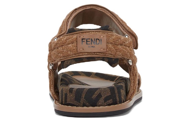 Shop (W) Sandali Fendi a Fascia Incrociata ''Marrone'' 8X8427AO0QF1LRF