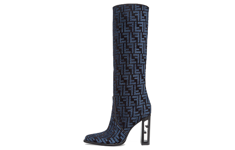 (W) Fendi Cut High-Top 'Blue FF Jacquard'