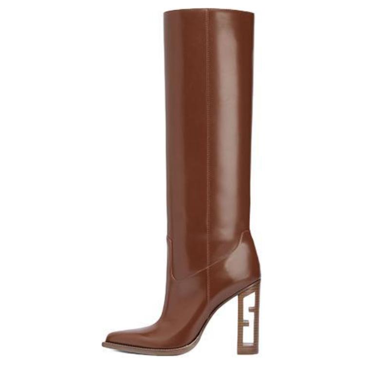 (Women) Fendi Cut High-Top Sneaker 'Brown Leather' 8W834869FF0QB3