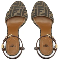 Lookbook (W) Fendi Delfina Kulit Tumit Tinggi Terbuka 'Coklat' 8X8442AJZFF1D1C