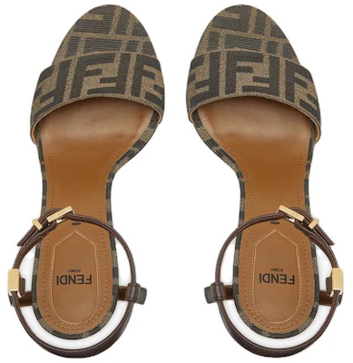 (W) Fendi Delfina Sandale à Talon Haut en Cuir Ouverte ''Marron'' 8X8442AJZFF1D1C Lookbook (W) Fendi Delfina Sandale à Talon Haut en Cuir Ouverte ''Marron'' 8X8442AJZFF1D1C