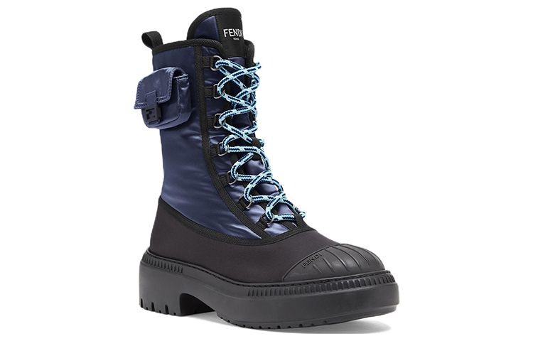 (W) Fendi Domino Fashion Ankle Boot 'Blue Biker Strap' 圖 3