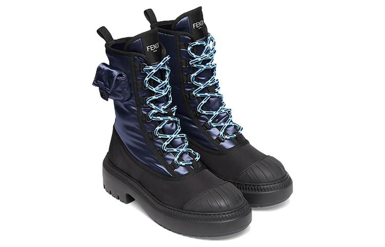 (W) Fendi Domino Fashion Ankle Boot 'Blue Biker Strap' 圖 4