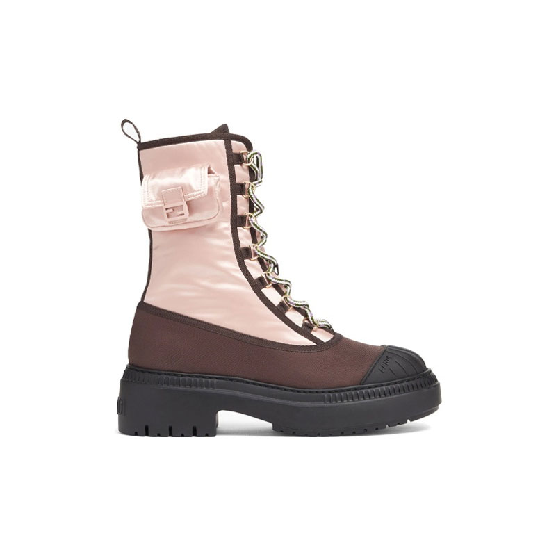 Order (W) Fendi Domino Schnürstiefel Bikerstiefel ''Pink'' 8T8381ALJ0F1JFW