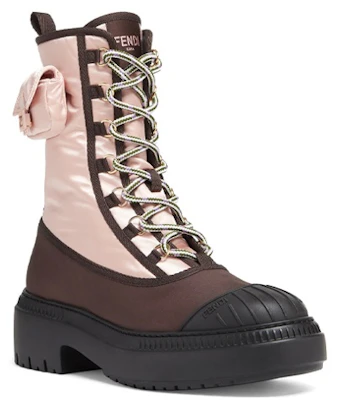 (W) Fendi Domino Schnürstiefel Bikerstiefel ''Pink'' 8T8381ALJ0F1JFW Lookbook (W) Fendi Domino Schnürstiefel Bikerstiefel ''Pink'' 8T8381ALJ0F1JFW