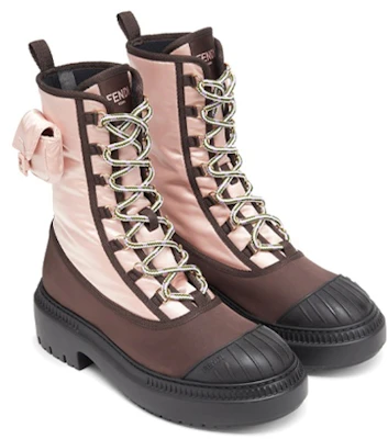 (W) Fendi Domino Schnürstiefel Bikerstiefel ''Pink'' 8T8381ALJ0F1JFW Shop (W) Fendi Domino Schnürstiefel Bikerstiefel ''Pink'' 8T8381ALJ0F1JFW