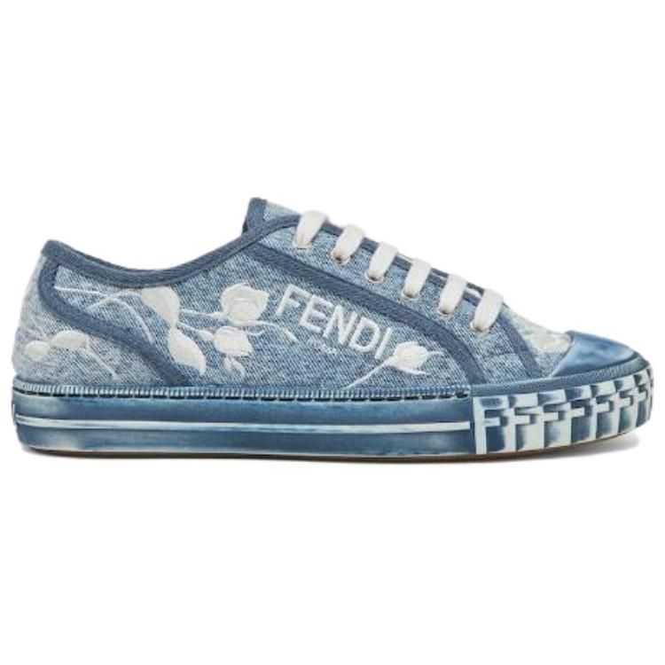 (W) Fendi Domino Low 'Embroidered Floral Denim' 圖 2