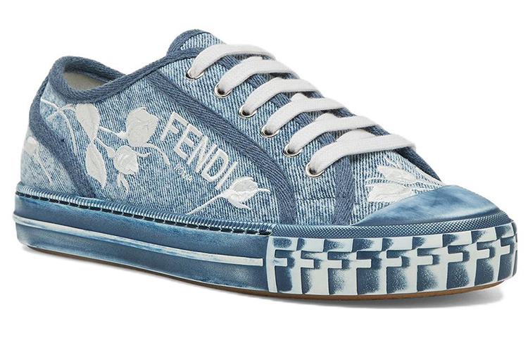 (W) Fendi Domino Low 'Embroidered Floral Denim' 圖 3