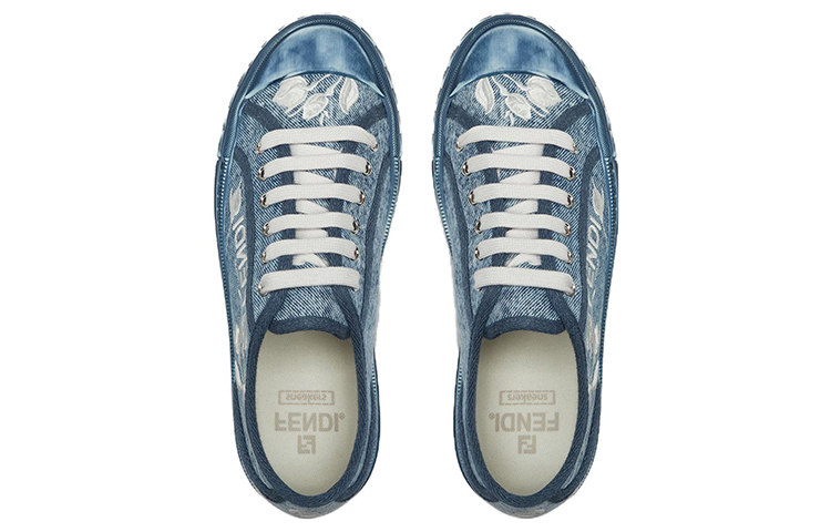 (W) Fendi Domino Low 'Embroidered Floral Denim' 圖 4