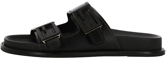 (Women) Fendi Double Strap Flat Sandal 'Black Fashion' 8X8326PPHF0ABB (Women) Fendi Double Strap Flat Sandal 'Black Fashion' 8X8326PPHF0ABB